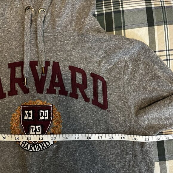 Vintage American Eagle League Harvard University Hooded Sweatshirt Hoodie Sz S - Picture 12 of 14